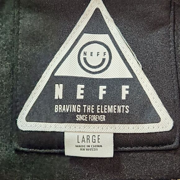 Neff Flint Shredder Hoodie Men's Size Large Black / Yellow / Blue‎ - Picture 3 of 16